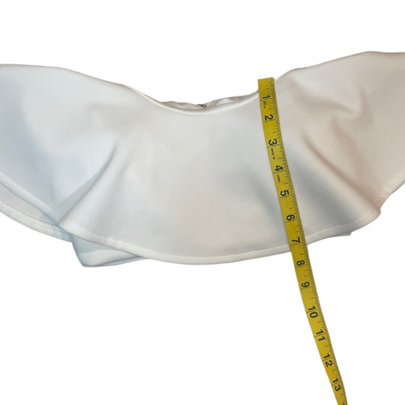 White Ruffle Bandeau Top - Picture 6 of 9
